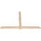 Ekena Millwork Eugene Smooth Timber Gable Bracket, Douglas Fir, 60"W x 38"H x 1 1/2"D x 3 1/2"F, 15/12 Pitch GBW060X38X0204EUG00SDF - alternate 2
